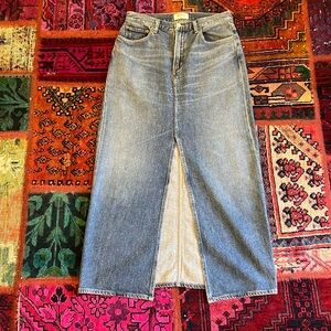 Like new AGOLDE Leif Low Slung Maxi Skirt, Size 24